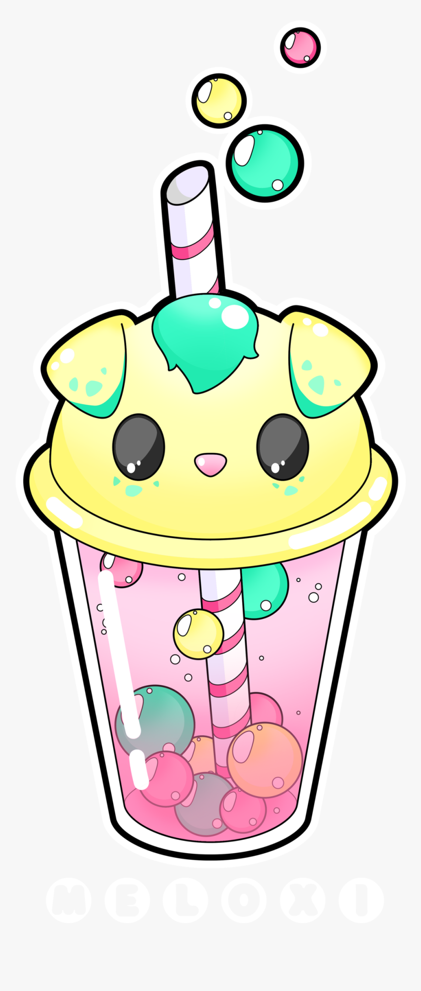 Darla Bubble Tea By Meloxi Darla Bubble Tea By Meloxi - Kawaii Cute Bubble Tea, HD Png Download, Free Download