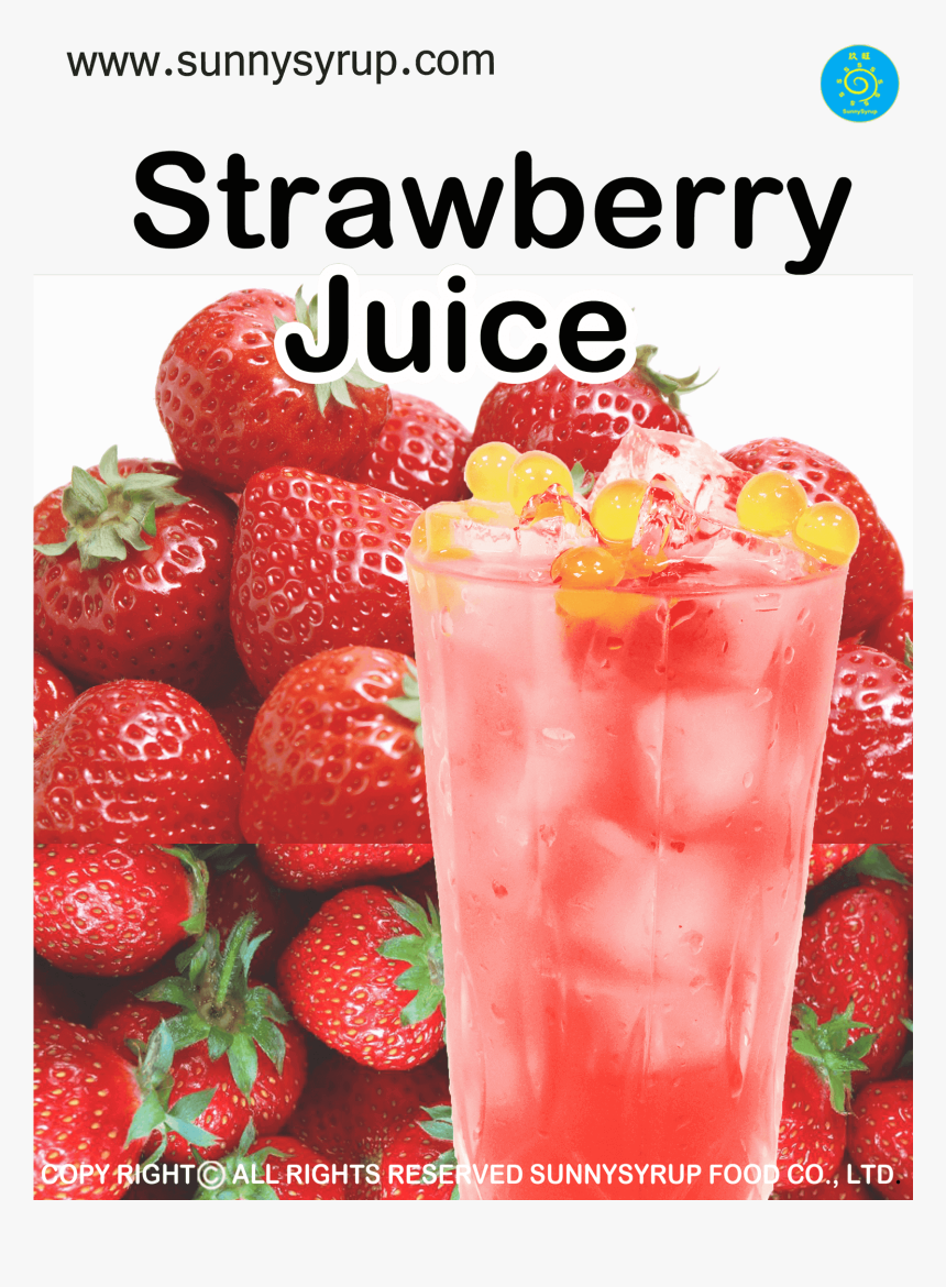 Strawberry Juice Concentrate For Bubble Tea - Strawberry, HD Png Download, Free Download