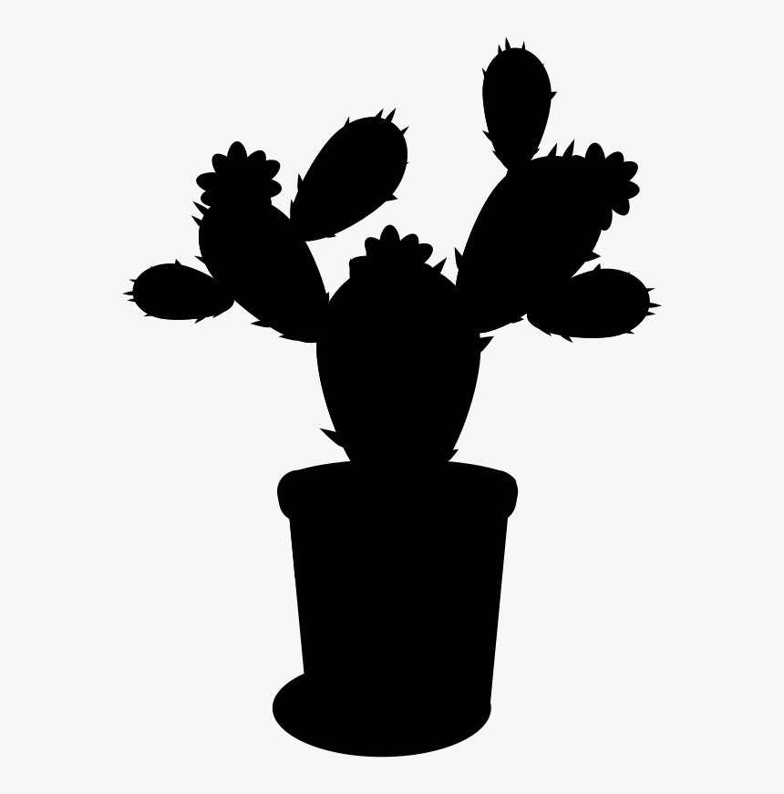 Tree Clip Art Silhouette Finger Headgear - Houseplant, HD Png Download, Free Download