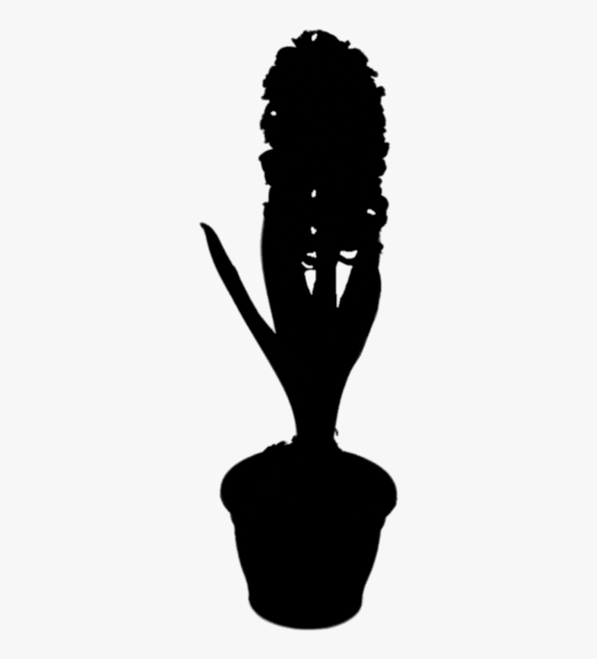 Clip Art Finger Silhouette Flowering Plant Plants - Houseplant, HD Png Download, Free Download