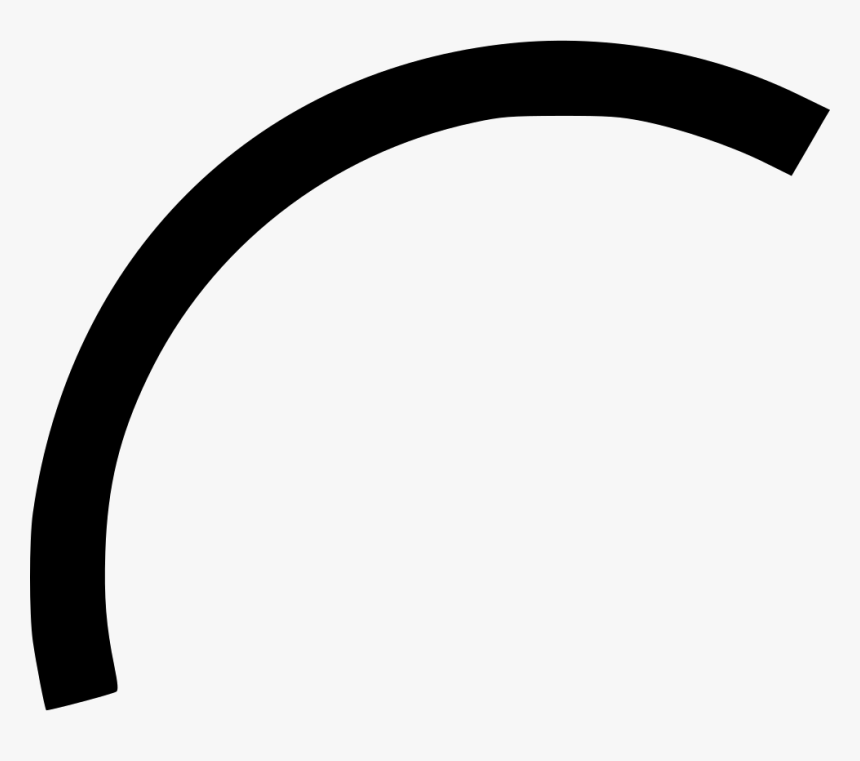 Arc Tool Curve Draw Line - Black Arc Png, Transparent Png, Free Download