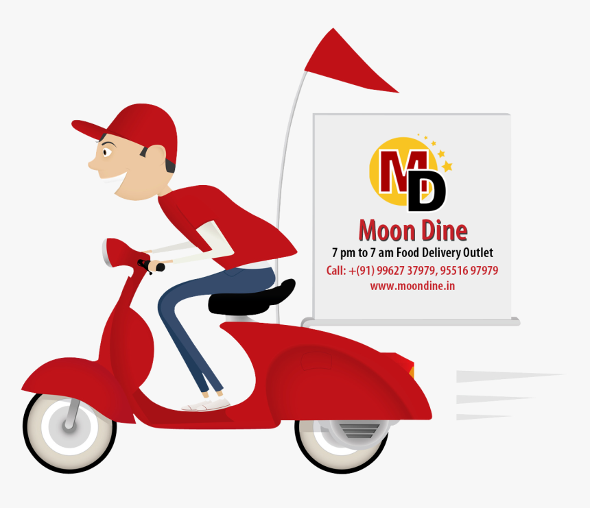 Delivery Clipart Delivery Scooter - Delivery Boy Free Delivery Png, Transparent Png, Free Download