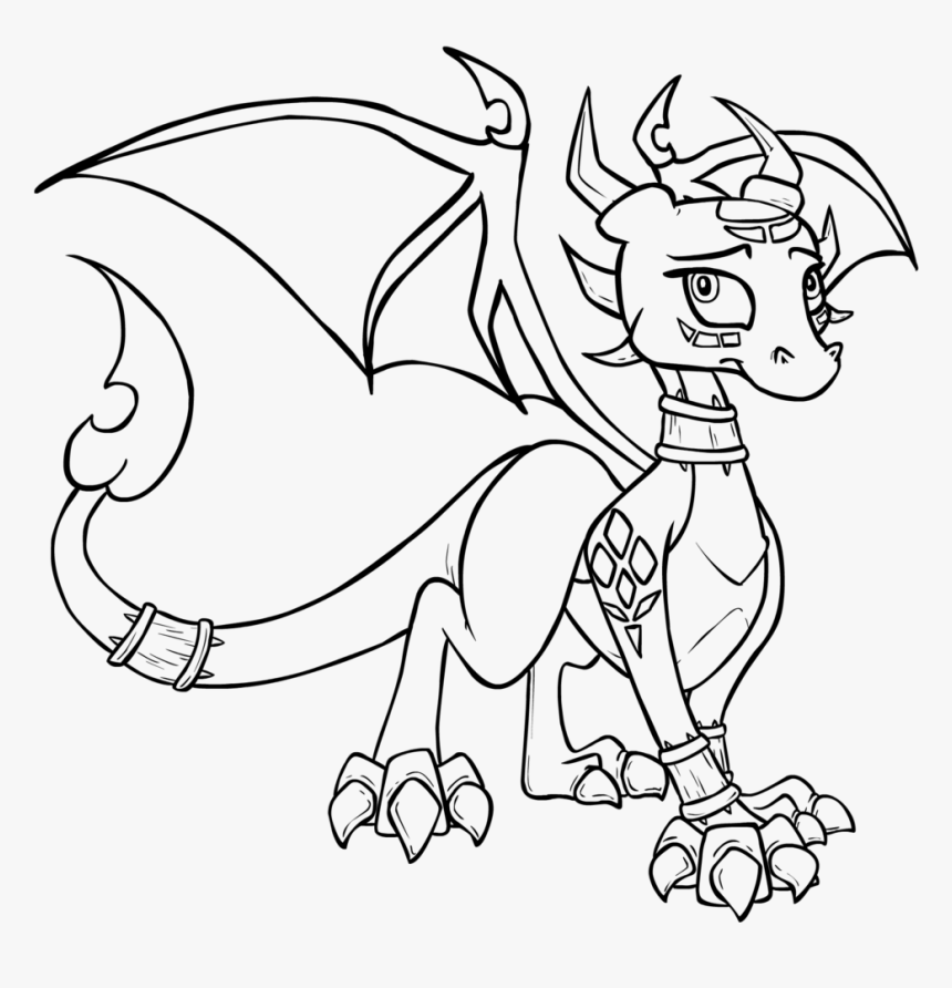 Transparent Spyro The Dragon Png - Cynder Spyro Coloring Pages, Png Download, Free Download