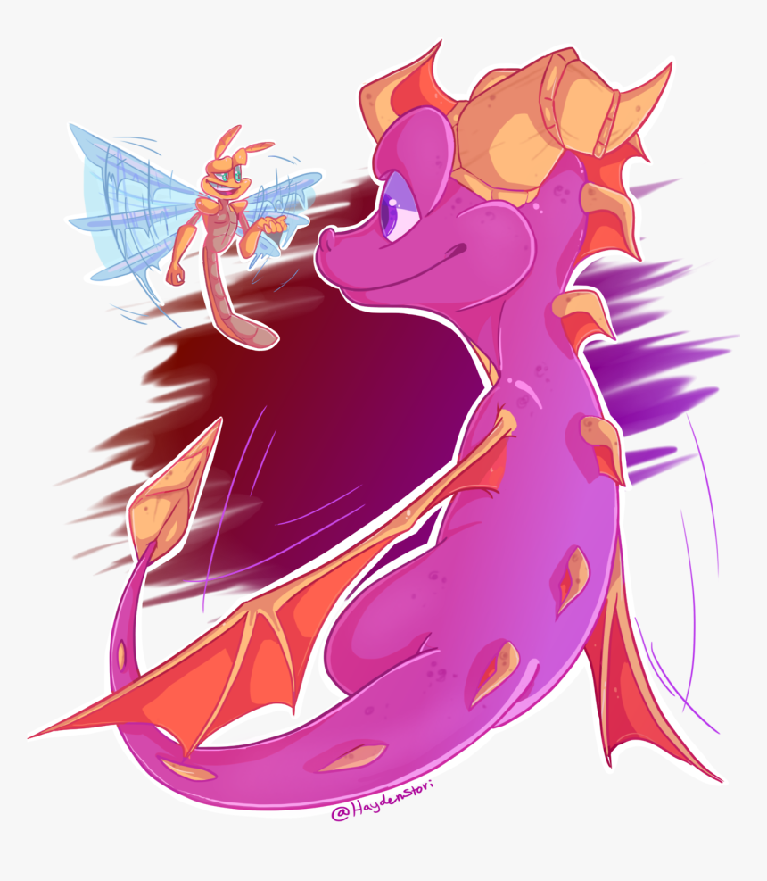 Spyro The Dragon, Dragon Art, Spyro Trilogy, Dragon - Spyro The Dragon Cute, HD Png Download, Free Download