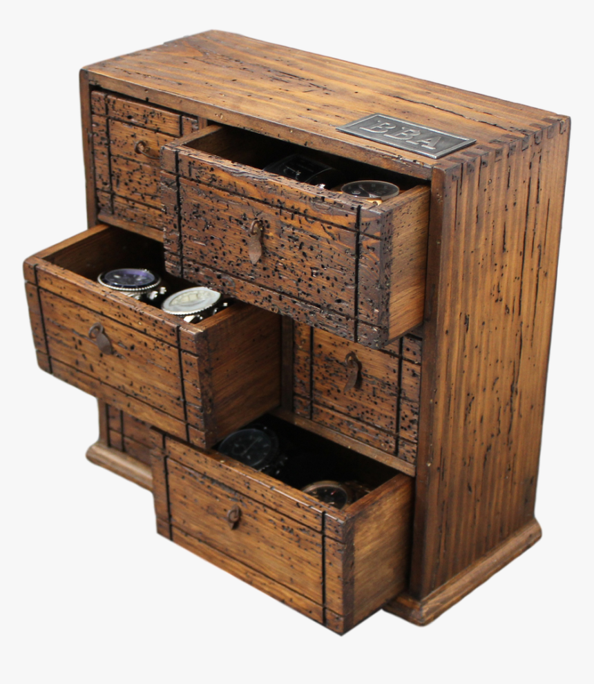 Uneven Rustic Watch Box For 9 Watches, HD Png Download, Free Download