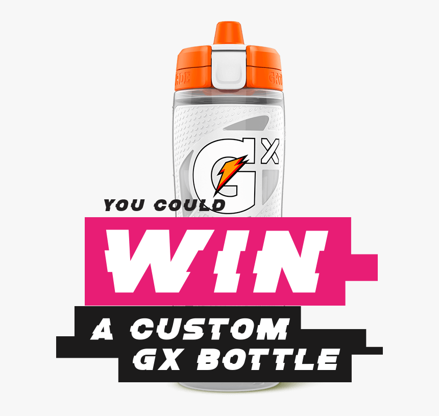 You Could Win A Custom Gx Bottle - Gatorade, HD Png Download, Free Download