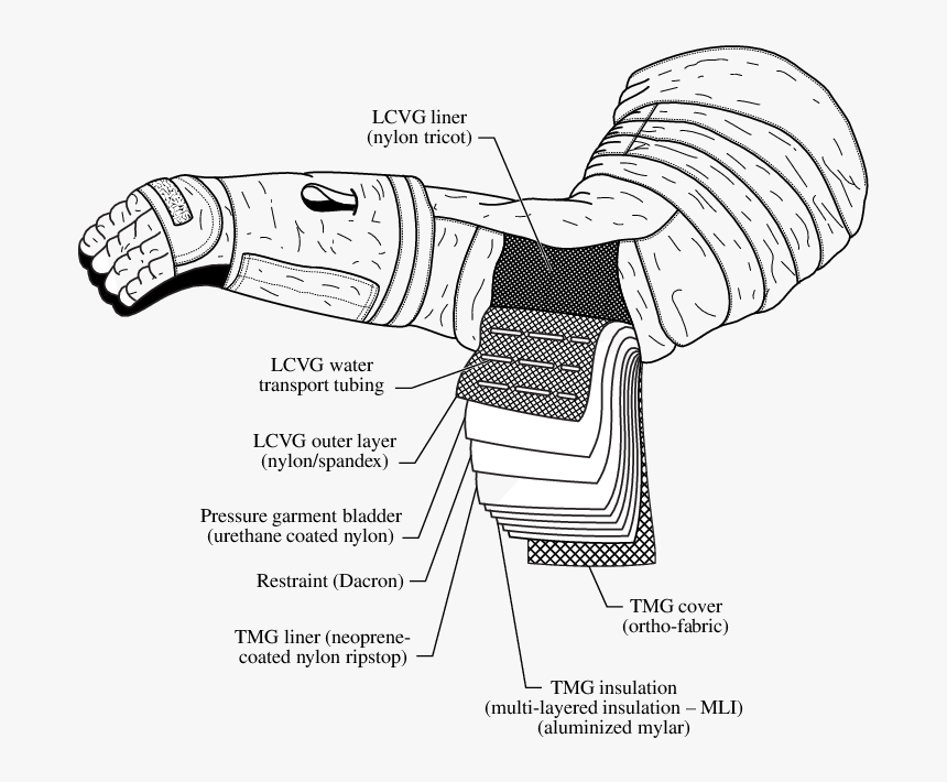 Space Suit Cross Section, HD Png Download, Free Download