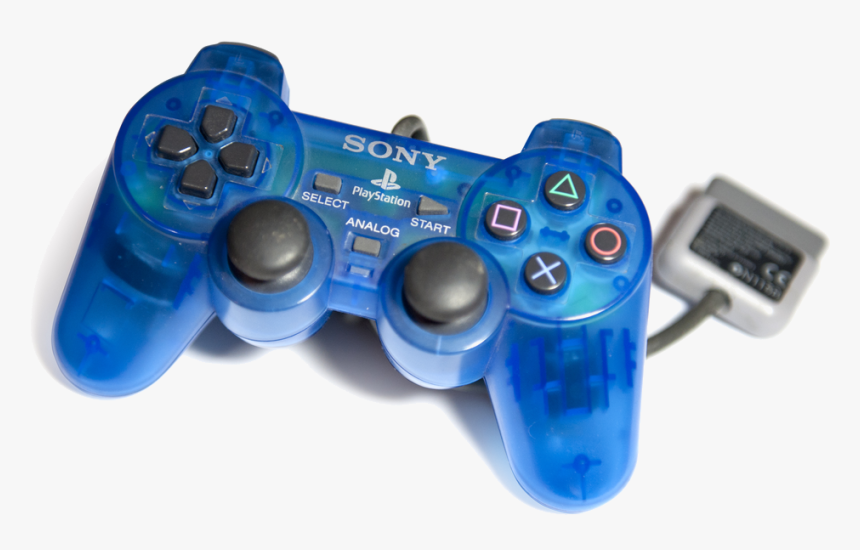 Transparent Blue Dualshock - See Through Ps2 Controller, HD Png Download, Free Download