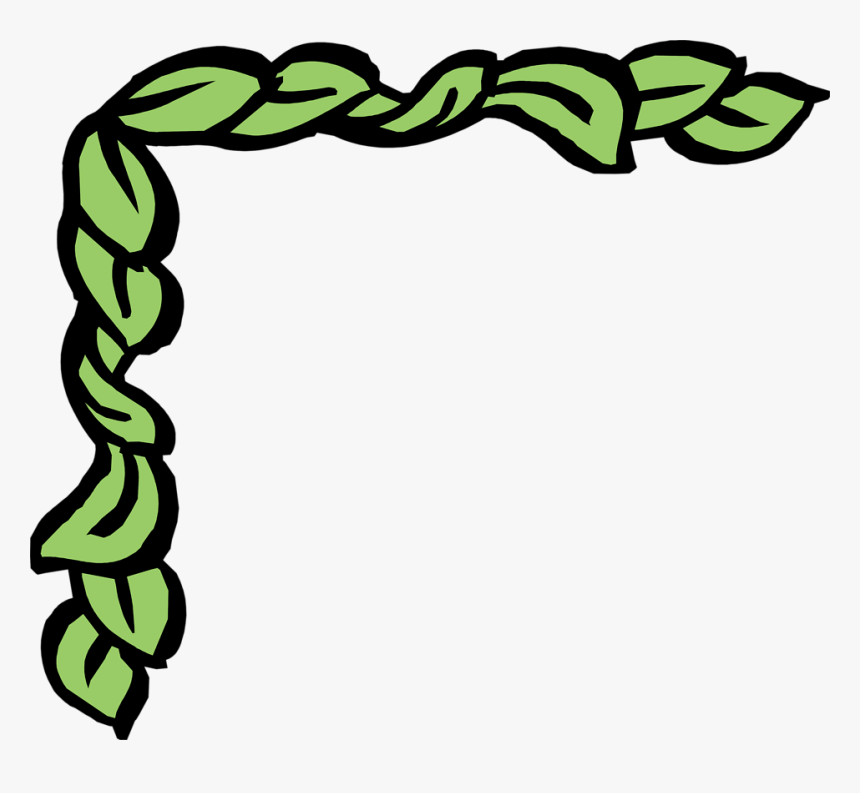 Ivy Clipart Corner Ivy Border - Greek Leaves Border Png, Transparent Png, Free Download