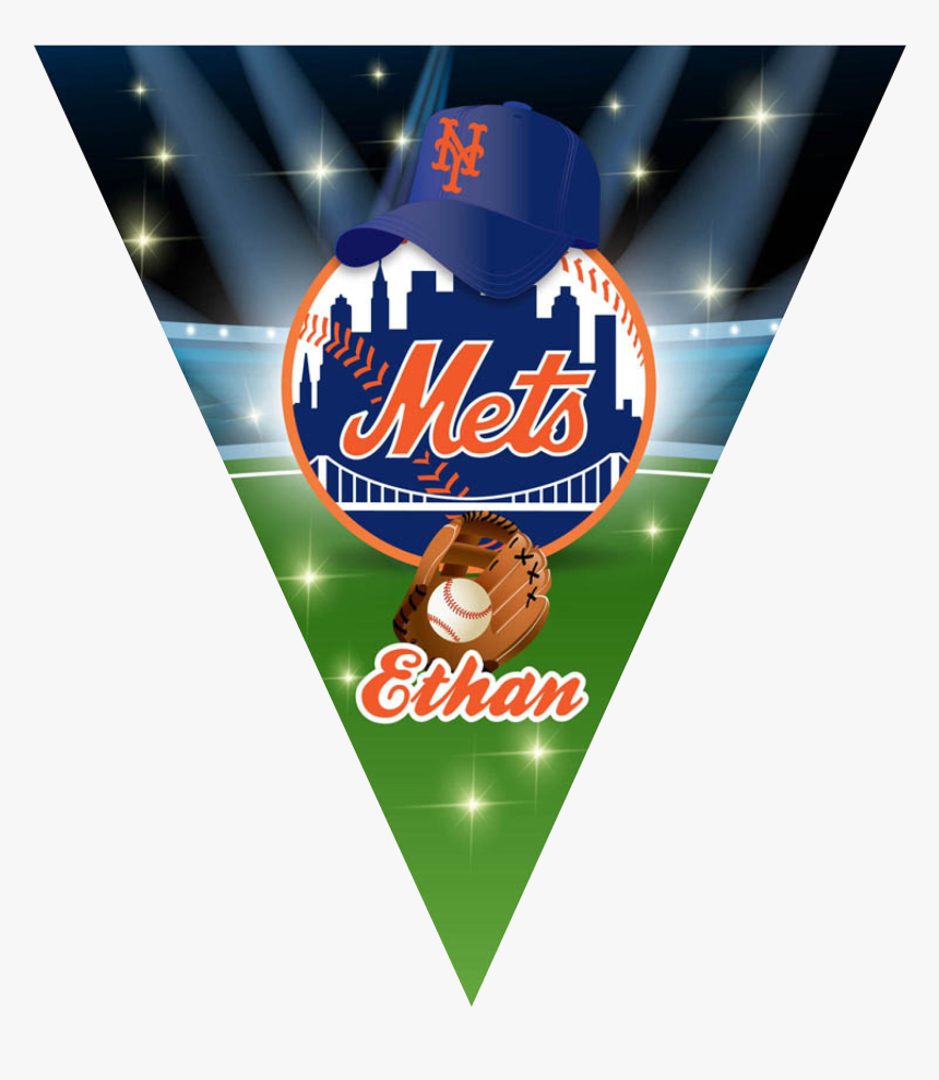 Mets Triangle Individual Team Pennant - New York Mets, HD Png Download, Free Download