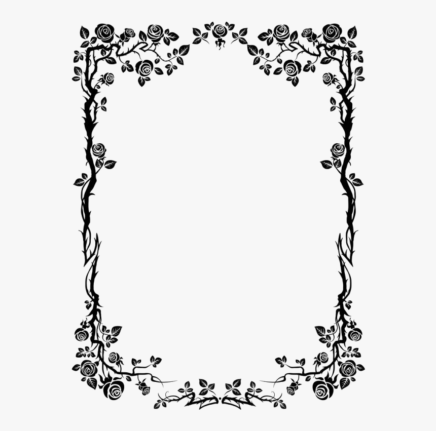 Download #rose #frame #border #square #rectangle #ivy #thorn ...