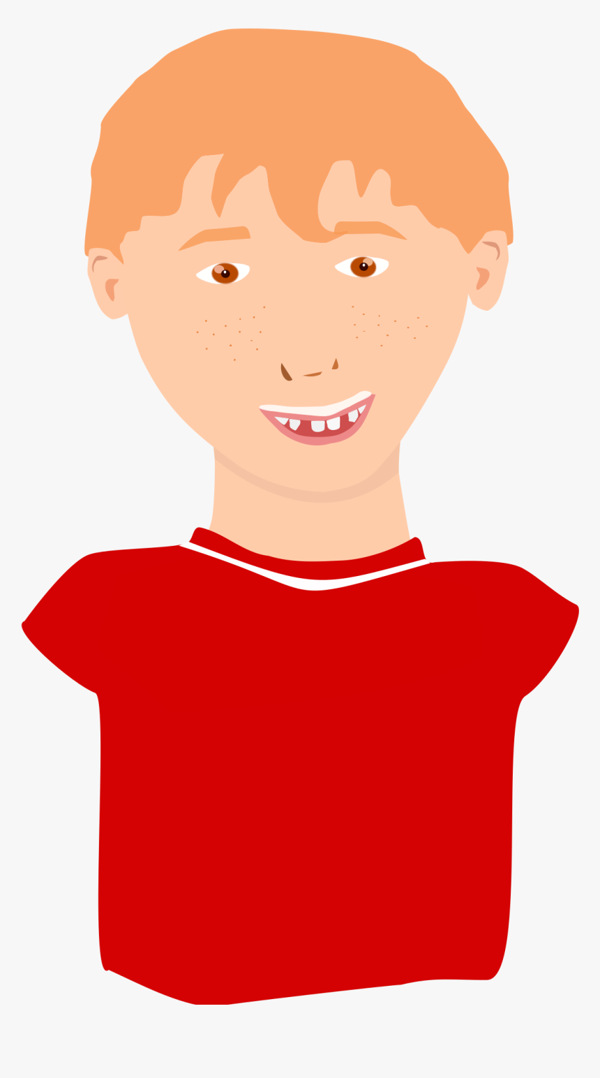 This Free Icons Png Design Of Red-hair Boy Smiling - Ginger Hair Man Clipart Png, Transparent Png, Free Download