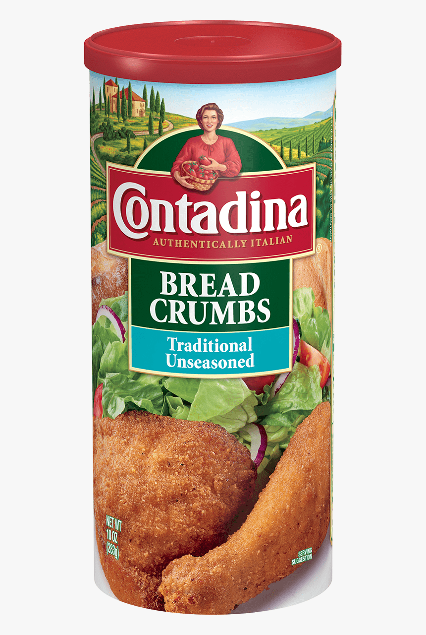 Traditional Unseasoned Bread Crumbs Can - Contadina Tomato Paste Roasted Garlic, HD Png Download, Free Download