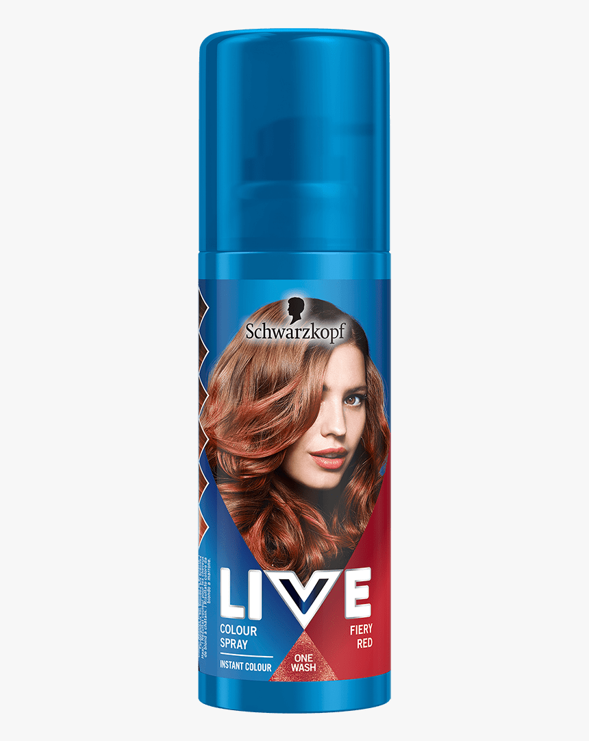 Live Colour Hair Dye From Schwarzkopf - Spray On Ginger Hair Dye, HD Png Download, Free Download