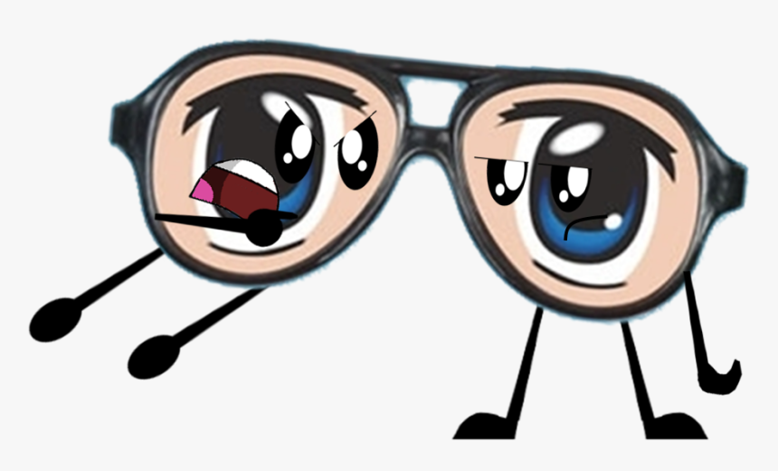 Anime Glasses Pose , Png Download - Cartoon, Transparent Png, Free Download