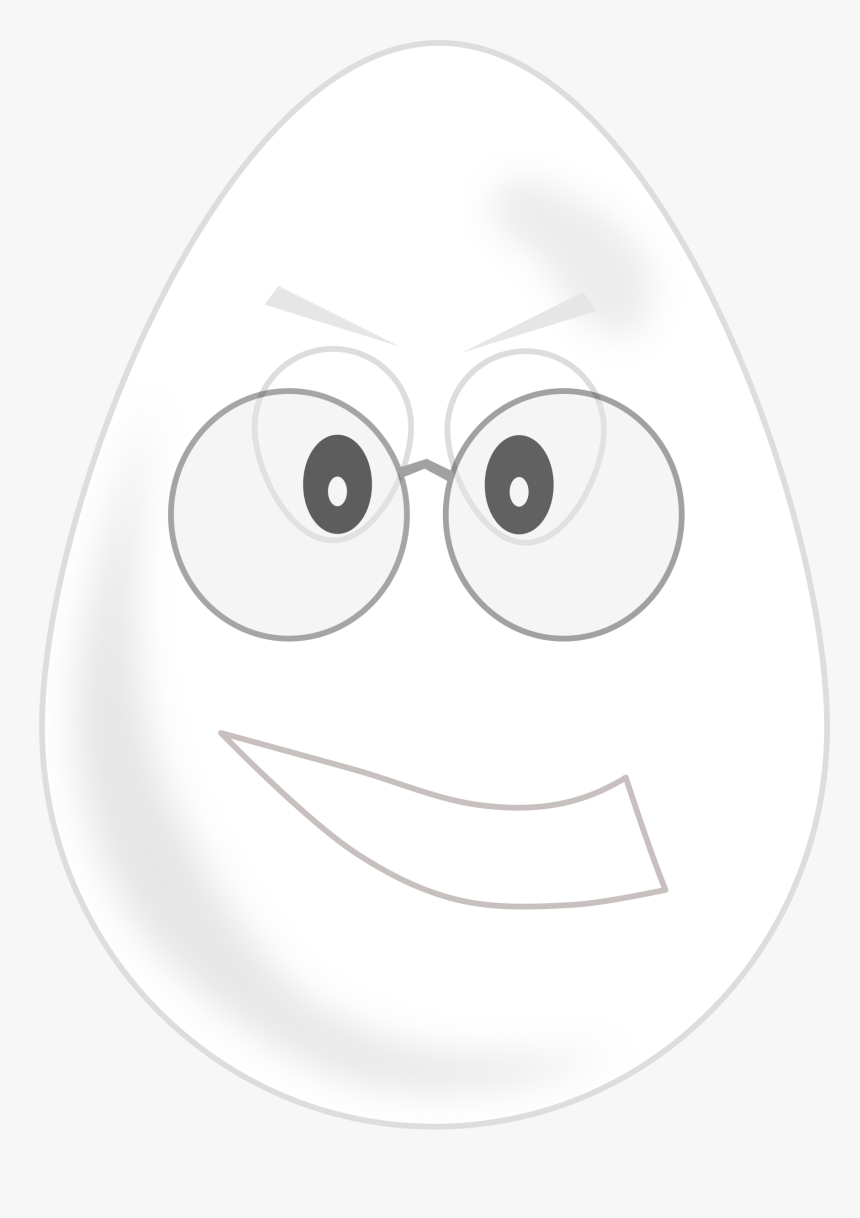 Egg Wear Glasses Clip Arts - صورة بيضه كرتون, HD Png Download, Free Download