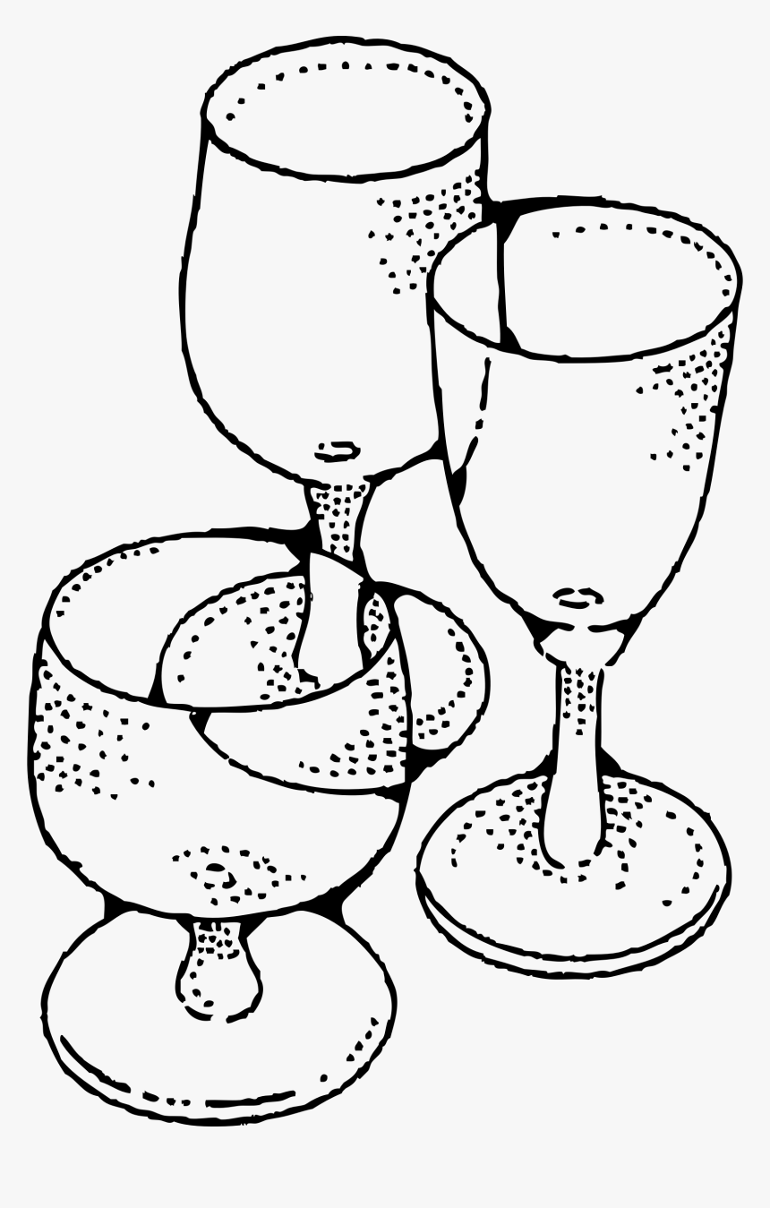 Wine Glasses Clip Arts - Clip Art Drinking Glasses, HD Png Download, Free Download