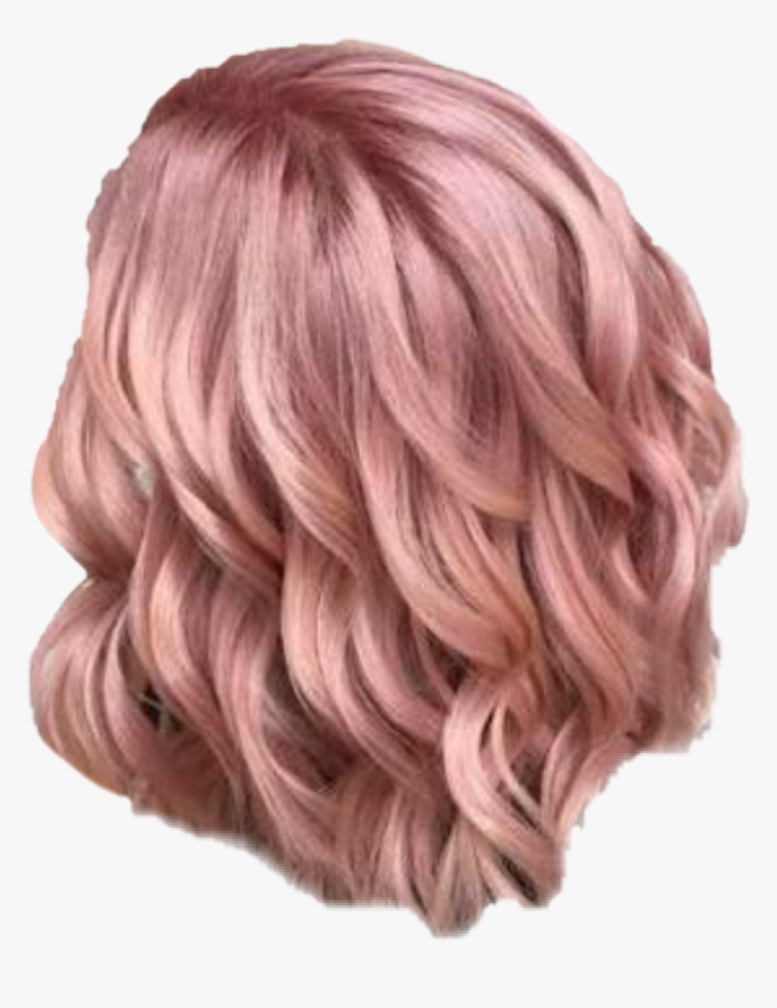 #rosegold #hair #niche #rosehair - Short Rose Gold Hair Color, HD Png Download, Free Download