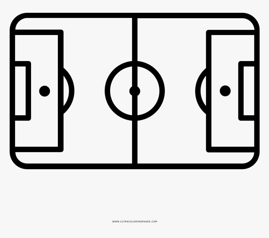 Football Field Coloring Page - Soccer Field Lines Png, Transparent Png, Free Download