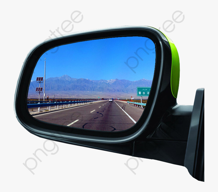 Transparent Curved Road Clipart - Side Mirror Car Png, Png Download, Free Download