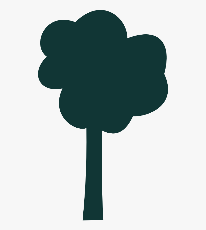 Simple Tree Outline - Tree Png Simple, Transparent Png, Free Download
