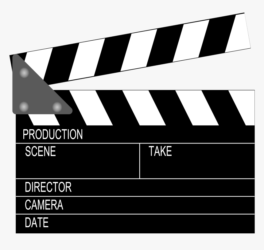 Video Recorder Clipart Film Roll - Movie Clapper Board, HD Png Download, Free Download