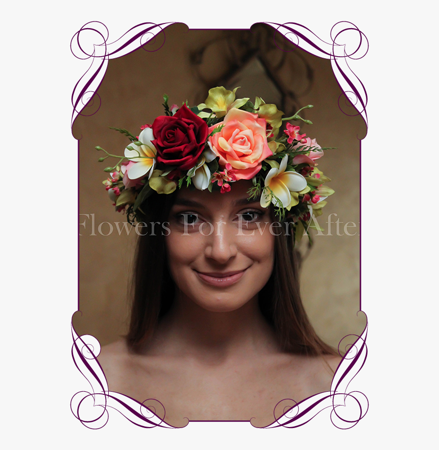 Silk Artificial Tropical Flower Crown Halo - Wedding Protea Boutonniere, HD Png Download, Free Download