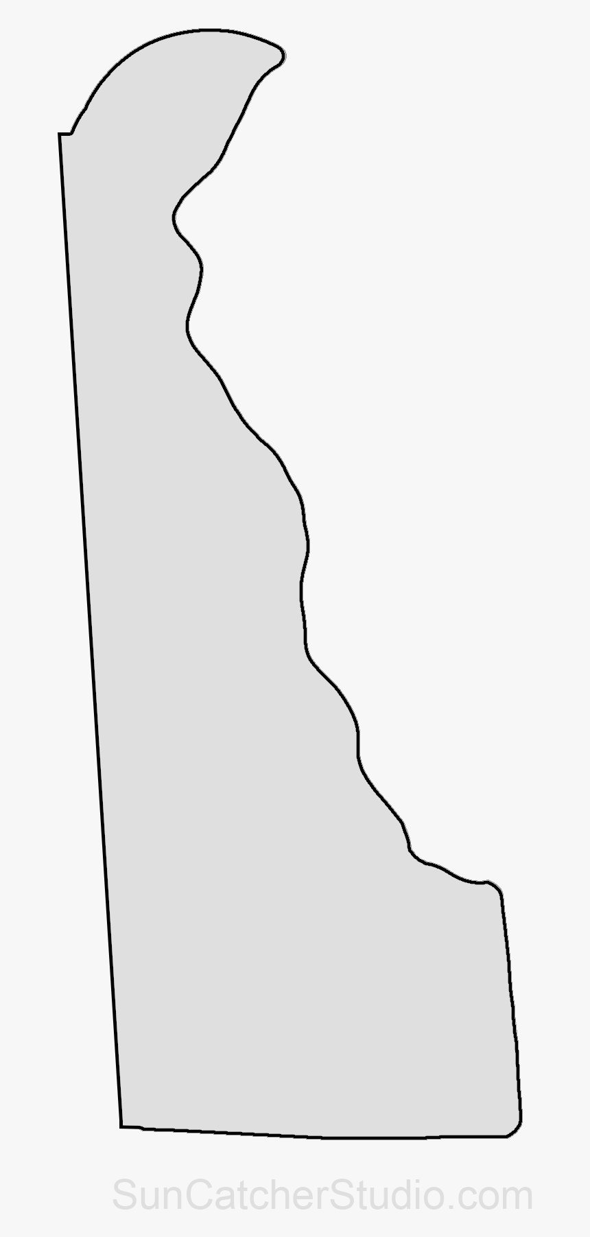 Delaware State Outline Png, Transparent Png, Free Download