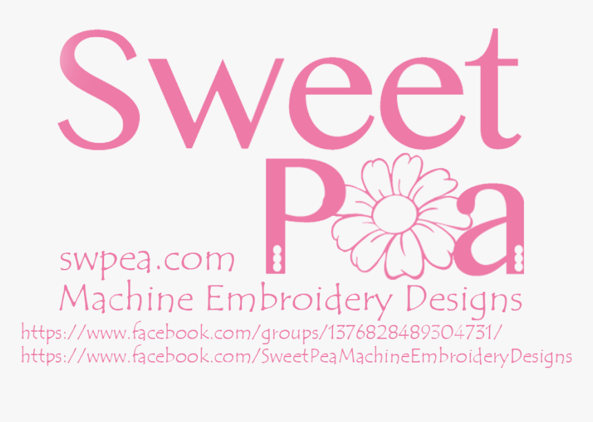 Sweet Pea Machine Embroidery Designs - Sweet Pea, HD Png Download, Free Download