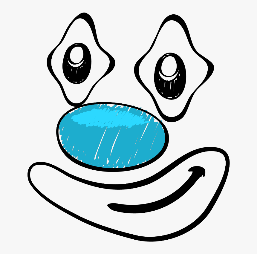 Transparent Clown Face Clipart - Clown, HD Png Download, Free Download