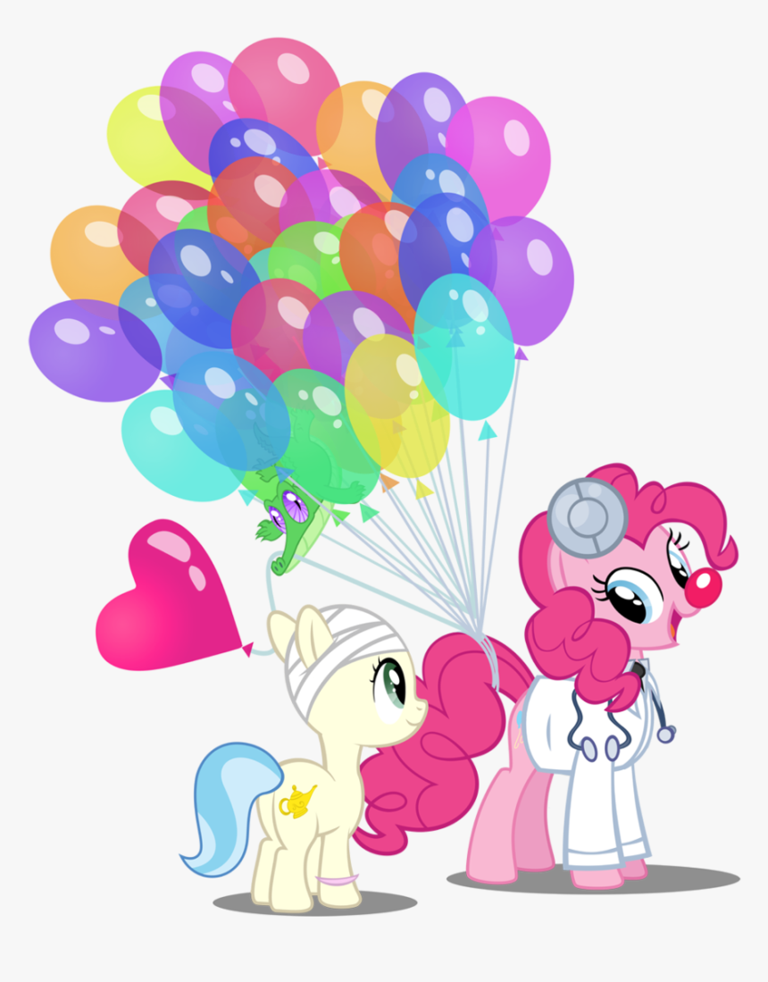 Pixelkitties, Balloon, Bandage, Cancer , Clown Nose, - Eqg Pinkie Pie Clown, HD Png Download, Free Download