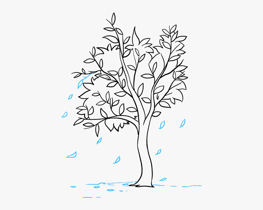 How To Draw A - Draw A Fall Tree, HD Png Download, Free Download