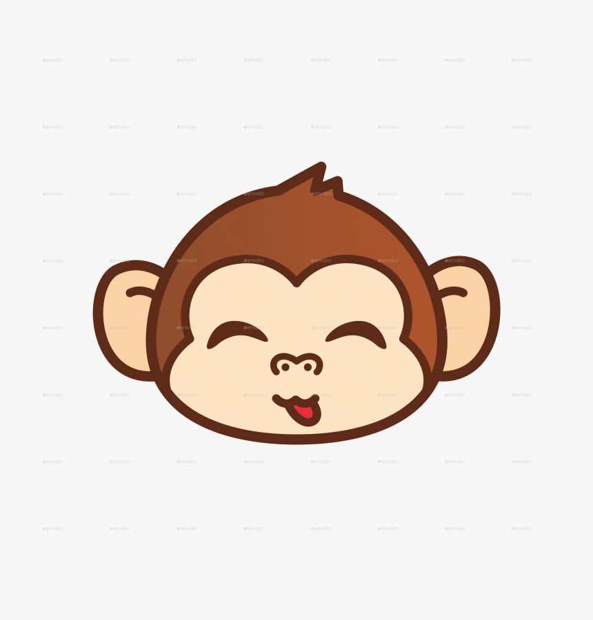 Cartoon Monkey Face Png, Transparent Png, Free Download