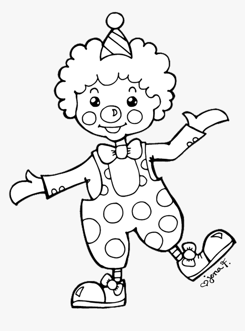 Happy Drawing At Getdrawings - Clown Images Black And White, HD Png Download, Free Download