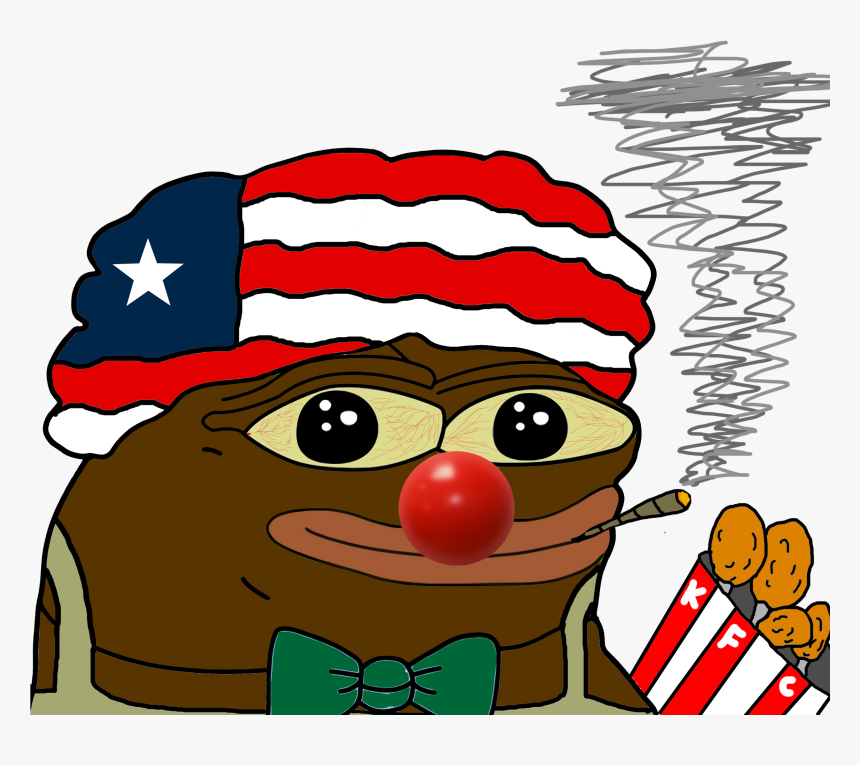 Cartoon Clip Art - Clown Pepe Smoking, HD Png Download, Free Download