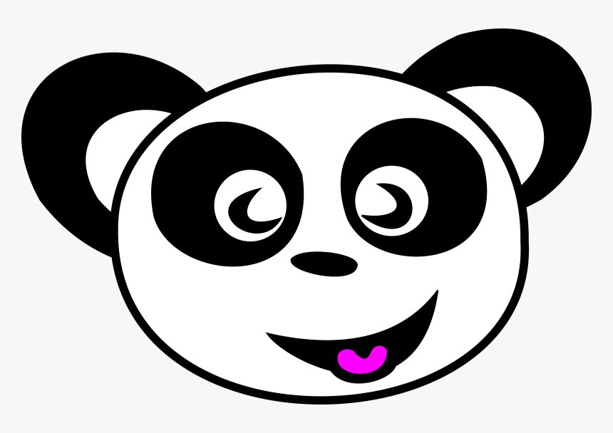 Happy Clipart Images Pictures - Panda Face No Background, HD Png Download, Free Download