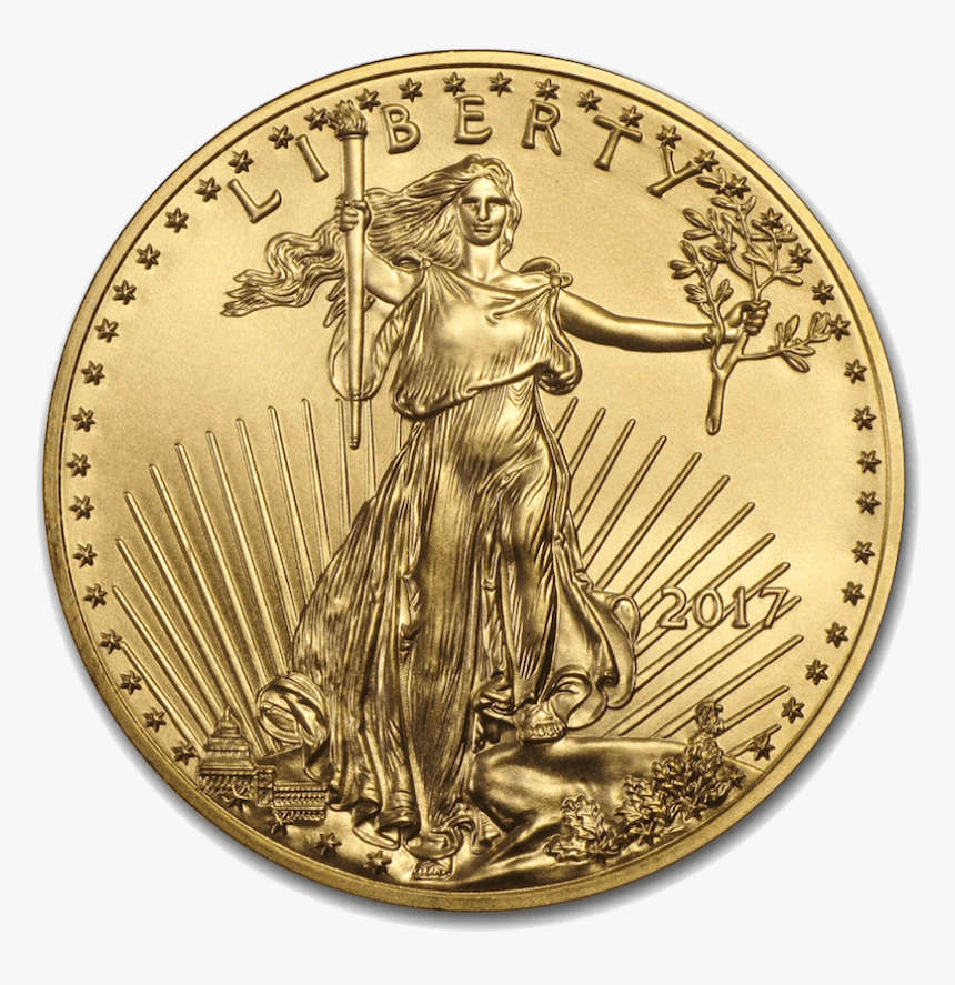 American Eagle Gold - 2017 1 Oz Gold Eagle, HD Png Download, Free Download