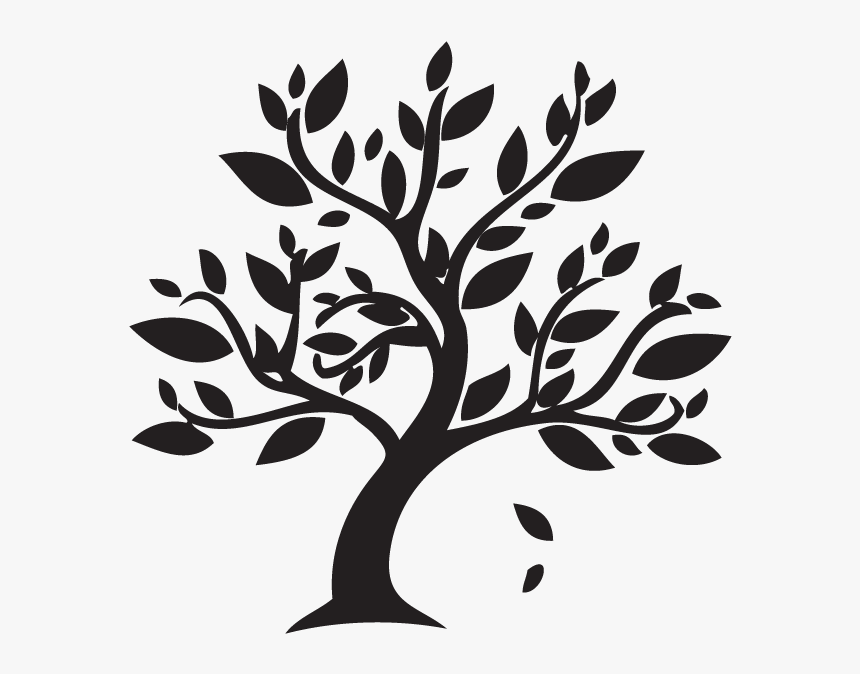 Clip Art Leaf Graphic Free - Tree With Falling Leaves Drawing, HD Png Download, Free Download