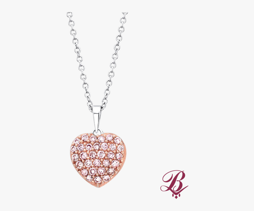Pink Diamond Heart Pendant, HD Png Download, Free Download