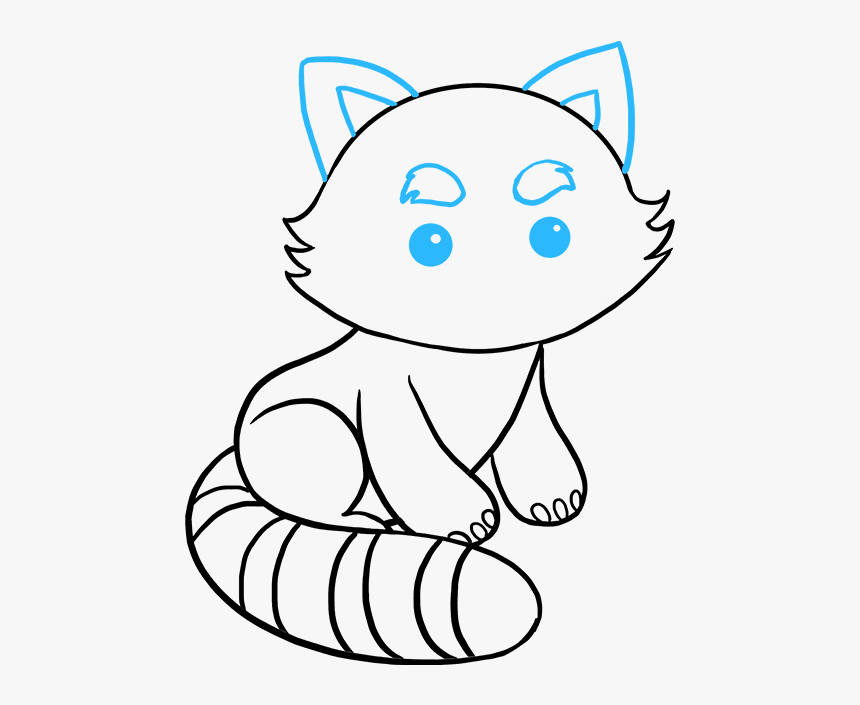 How To Draw Red Panda - Draw A Red Panda, HD Png Download, Free Download