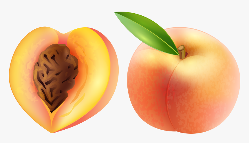 Peach Transparent Png Clip Art Image - Peach Clipart Transparent Background, Png Download, Free Download