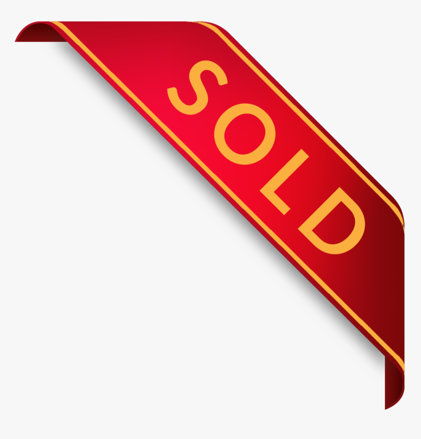 Sold Banner Clip Art - Sold Out Png Gold, Transparent Png, Free Download