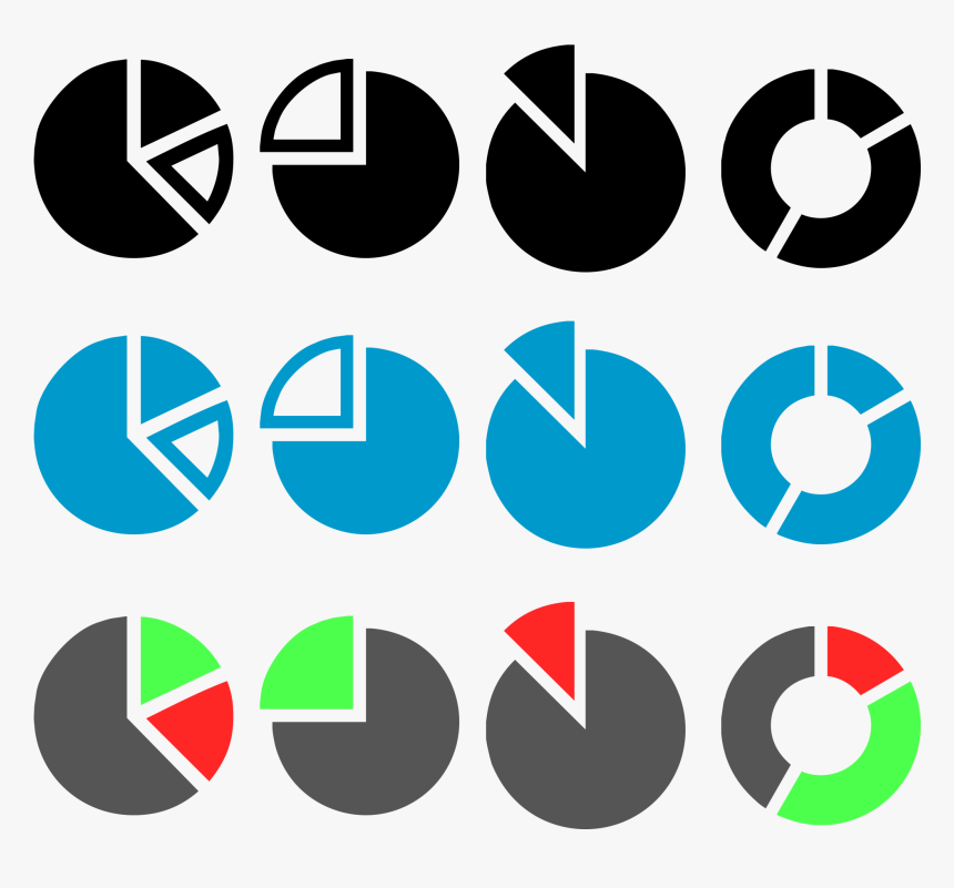 Free Pie Chart Graphic Pack - Psd Pie Chart Vector, HD Png Download, Free Download