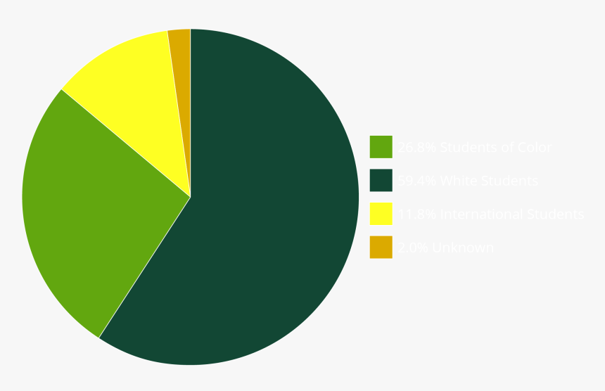 Pie Chart Of Enrollment Of Students By Ethnic Identity - Pie Chart Of University Of Oregon, HD Png Download, Free Download