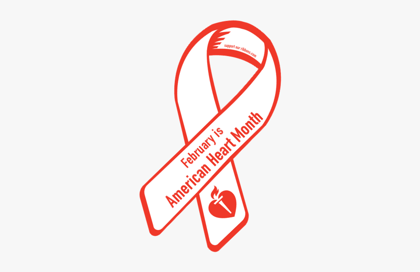 American Heart Month Ribbon - Healthy Heart Month Newsletter, HD Png Download, Free Download