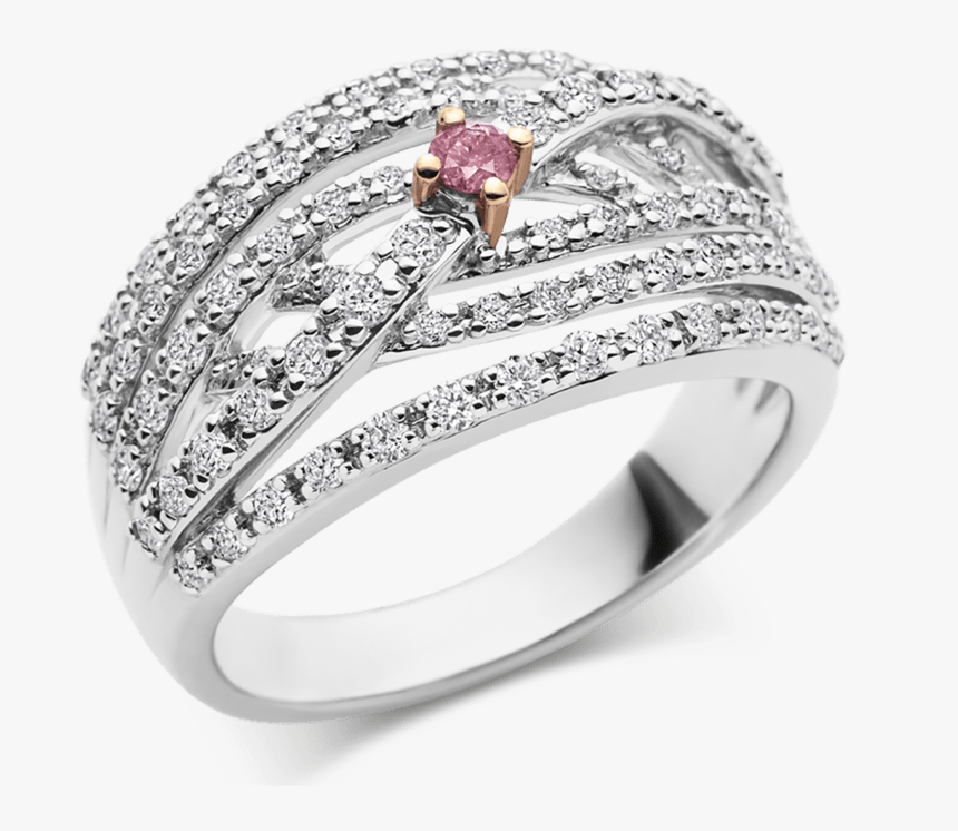 Photo Of Argyle Pink And White Diamond Ring - Engagement Ring, HD Png Download, Free Download