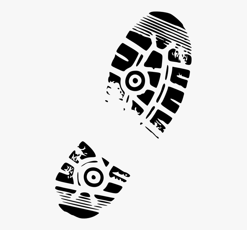 Shoe, Print, Boot, Mark, Traces, Ground, Footprint - Shoe Print Clip Art, HD Png Download, Free Download