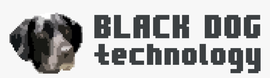 Black Dog Technology"
 Width="500 - Monochrome, HD Png Download, Free Download