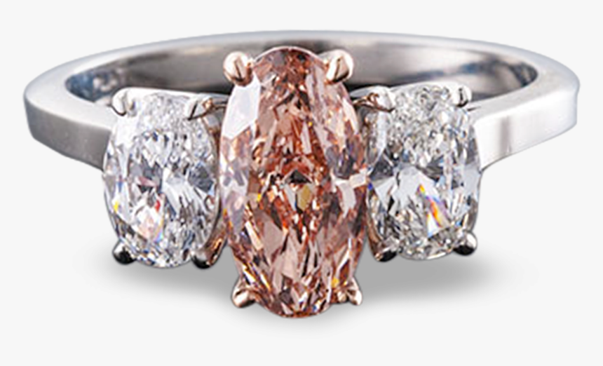 Natural Fancy Brownish Orangy Pink Diamond Ring, - Pre-engagement Ring, HD Png Download, Free Download