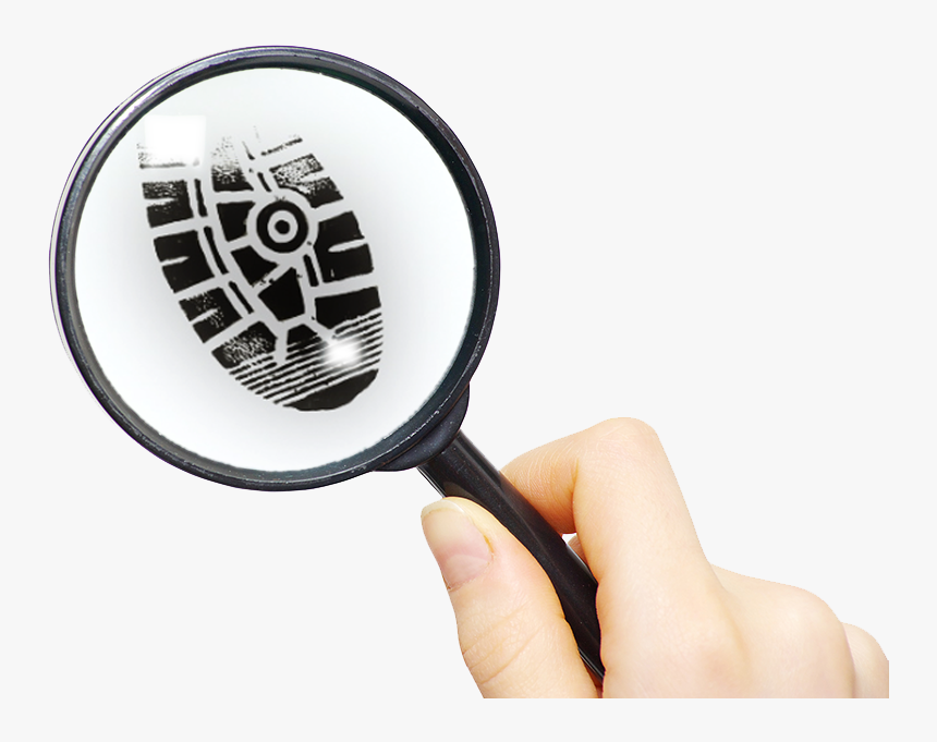 Magnifying Glass With Shoe Print, HD Png Download, Free Download